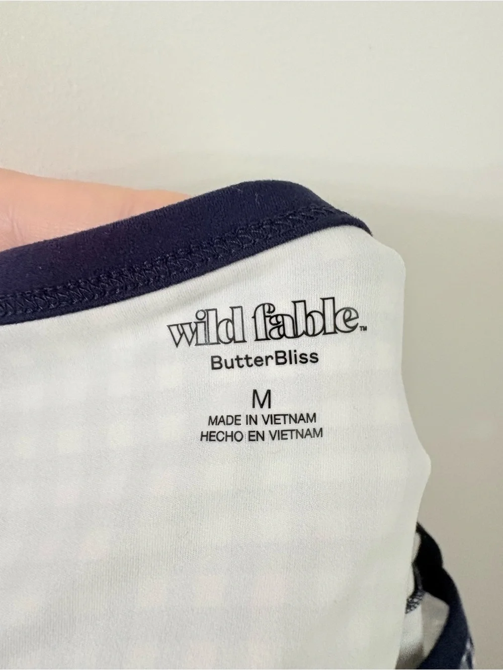 WILD FABLE Butter Bliss Navy Gingham Skater Dress Sporty Tennis Preppy Chic M - Picture 7 of 8